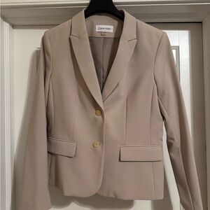Calvin Klein Women's Beige Blazer
